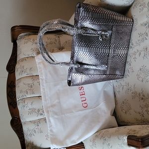 Guess Purse Delaney Pewter Brand New With Tags and Dust Bag